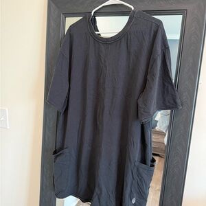 FP Movement by Free People Black Short Sleeve Romper